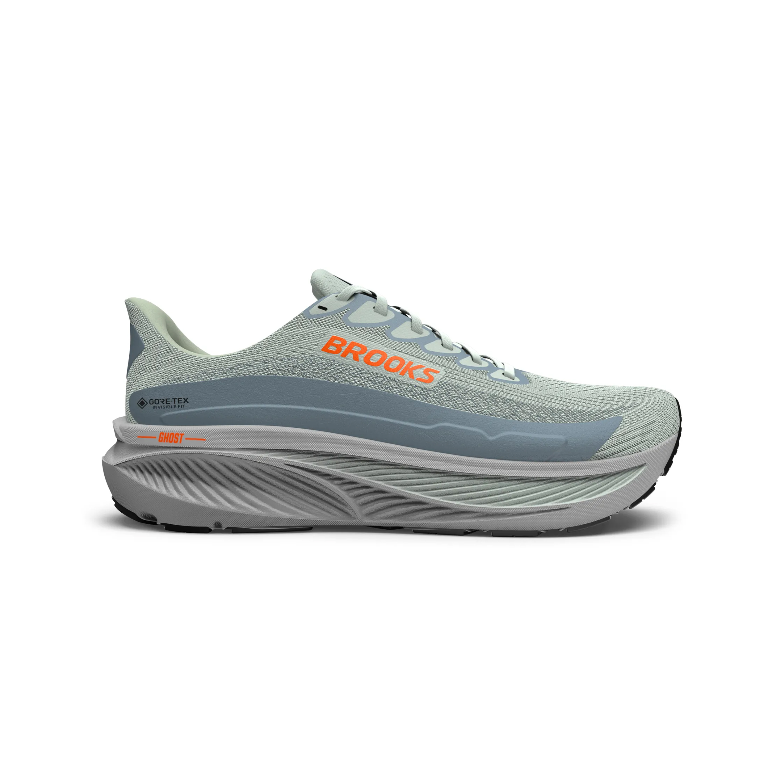 Brooks 110462 Ghost 17 GTX Men Smoke/Primer Grey/Orange