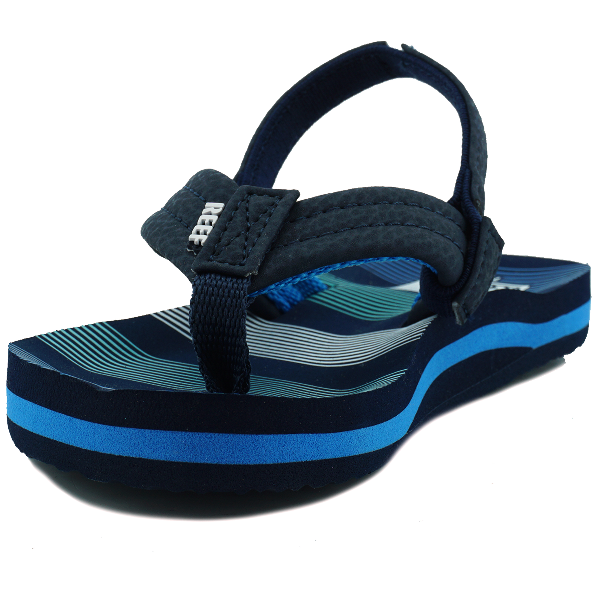 Reef CI4155 Slipper Little Ahi Deep Sea Stripes