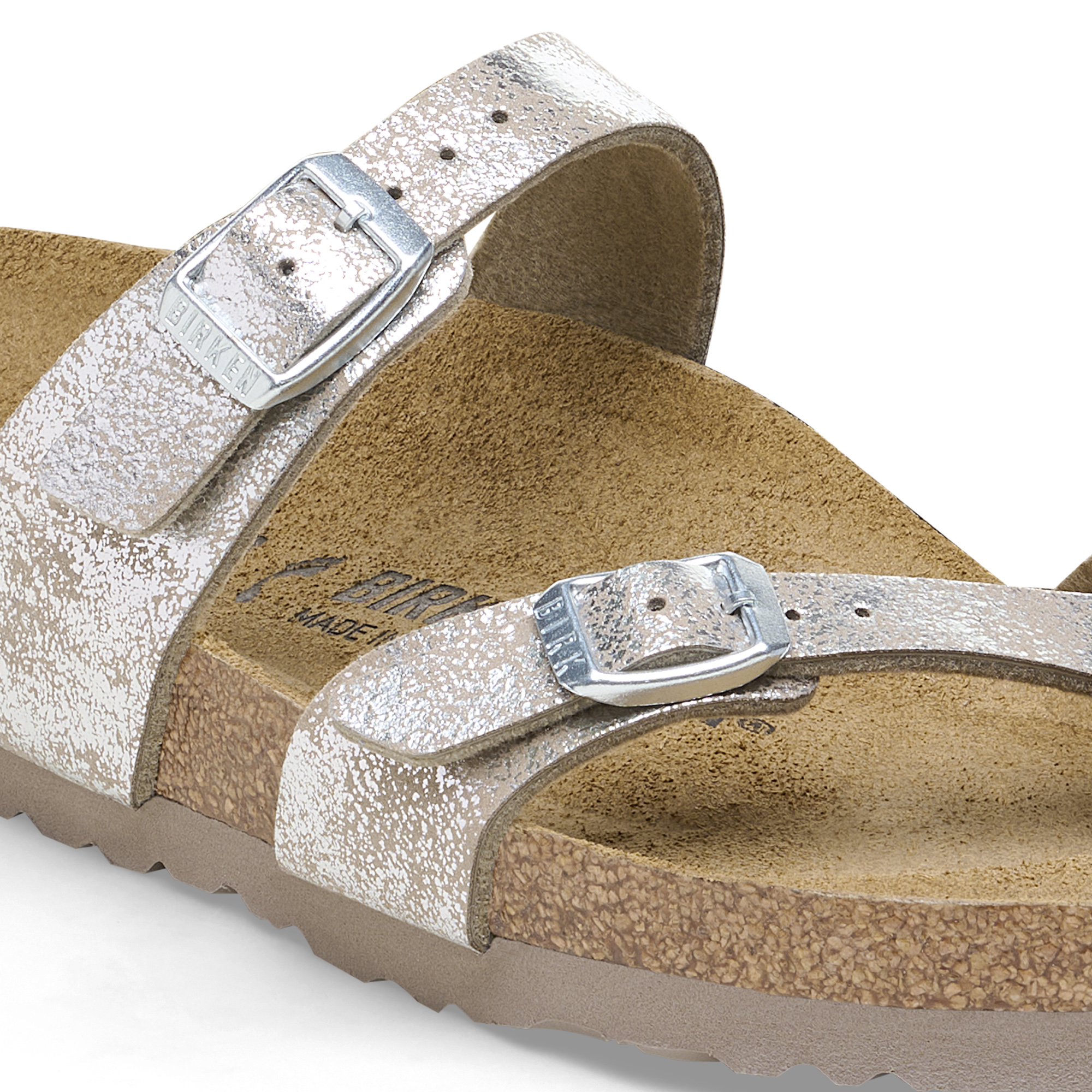 Birkenstock 1026992 Slipper Mayari Metallic Silver Regular