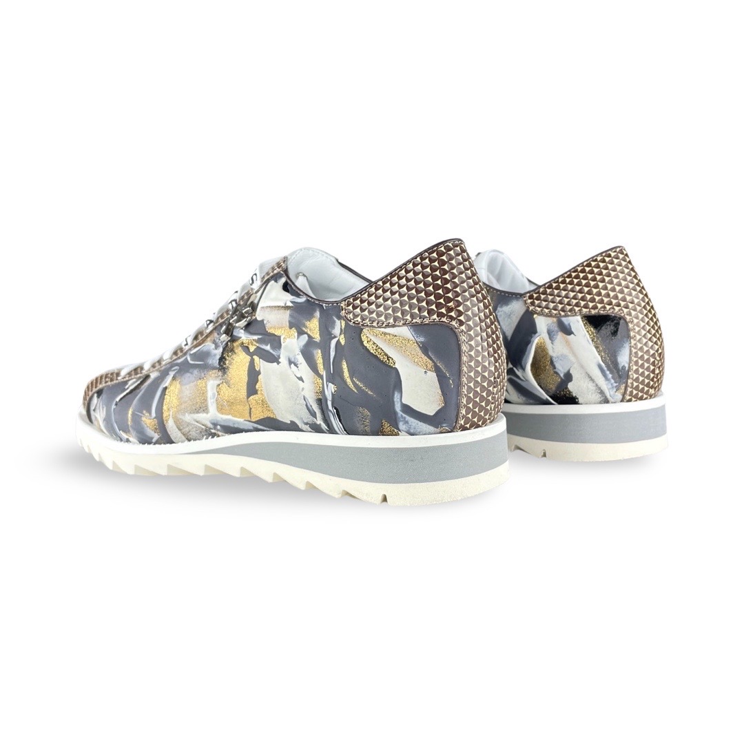 Harris 2892 Sneaker Bianco Camouflage Gold