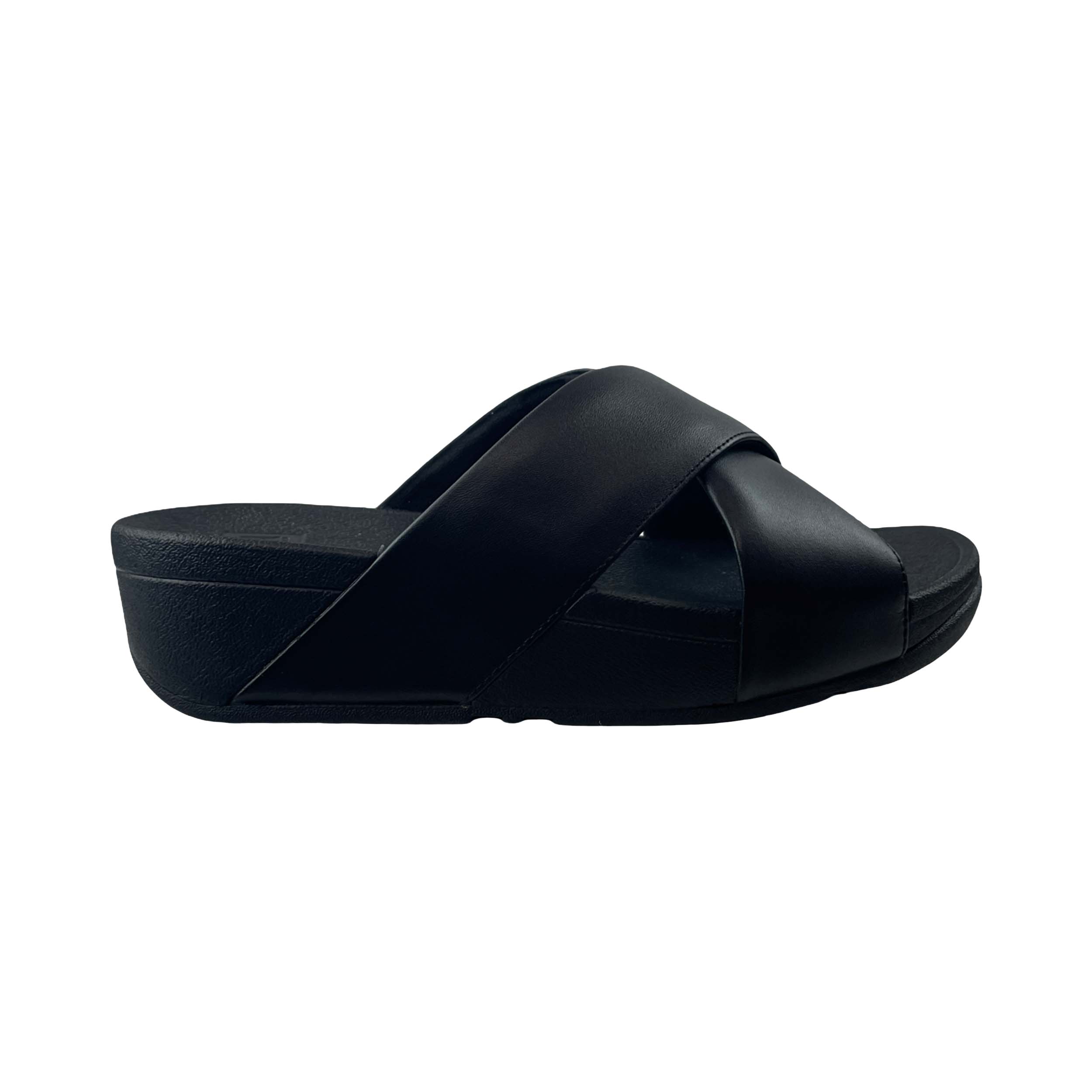 FitFlop K04 Slipper Lulu Cross Black