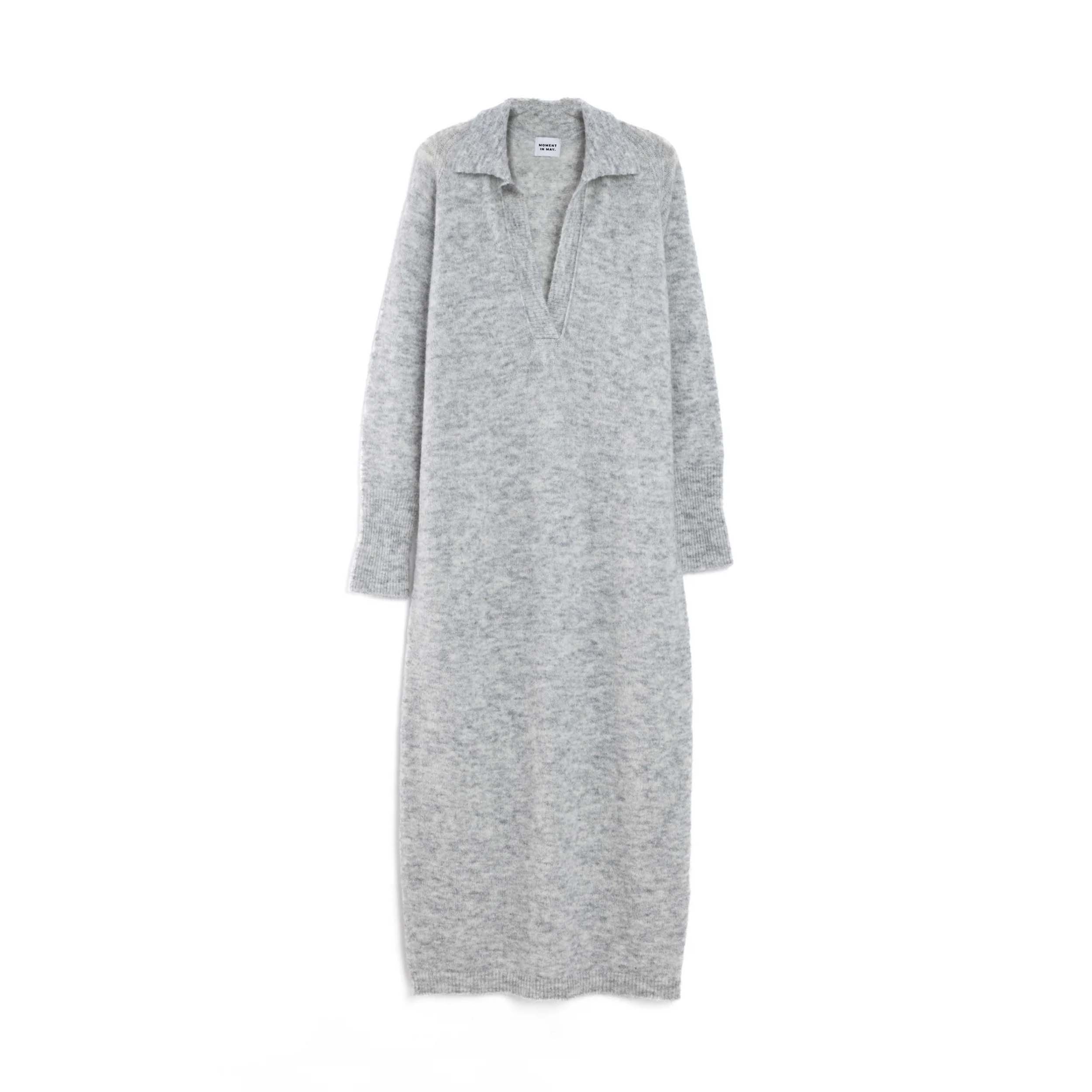 Moment in May. 734.25 Jurk Nigeria Grey Melange