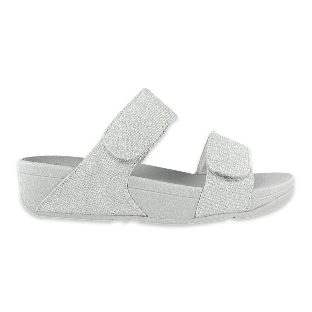 FitFlop FZ9 Slipper Lulu Adjustable Shimmerlux Silver