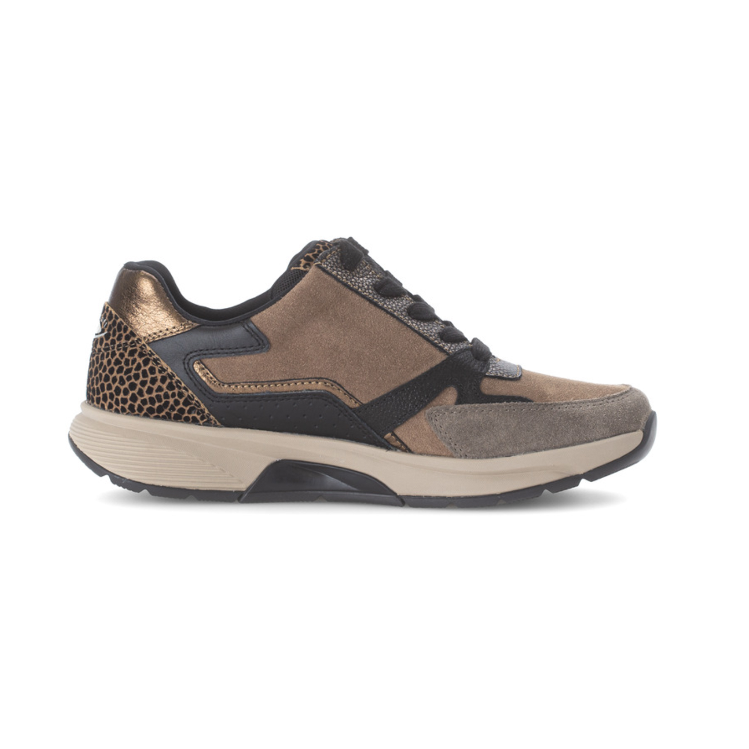 Gabor Rollingsoft 76.878 Sneaker Nut/Black/Bronze