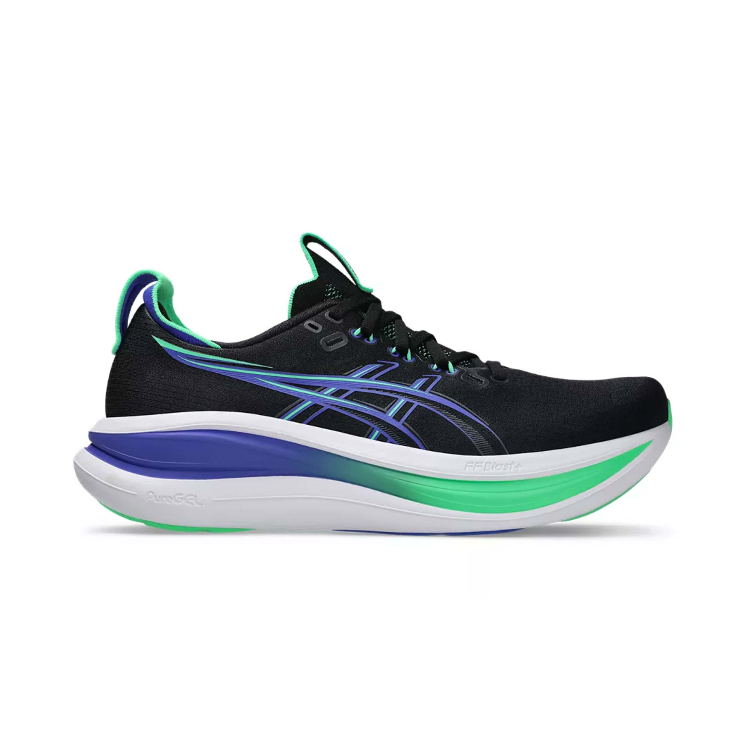 Asics 1011C127 Gel-Nimbus 28 Men Black/Cobalt Burst